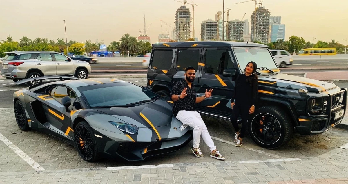 An Interview With Platinum Star And Qnet Achiever Abid Pottayil 4 Abid Pottayil on a car