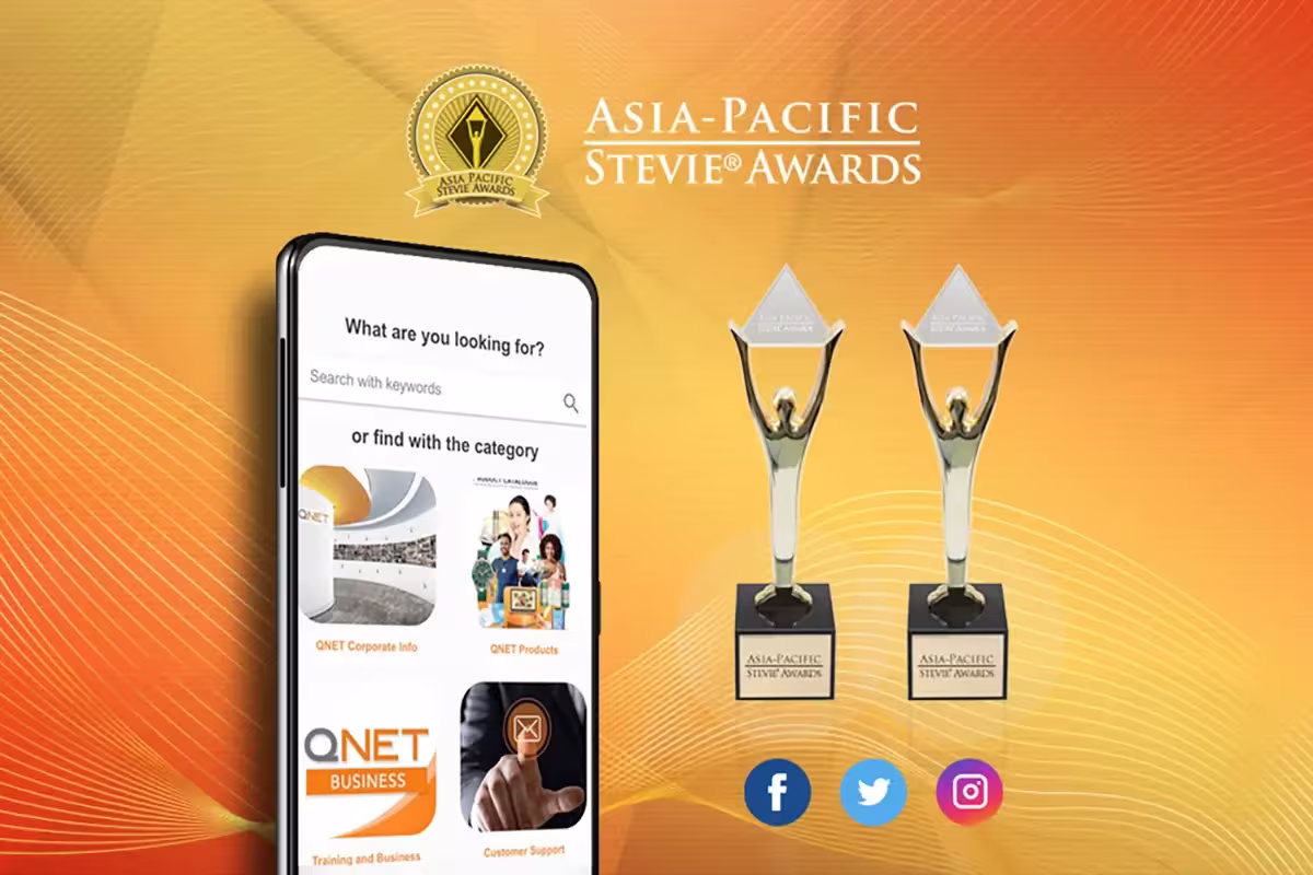 Qnet Wins Again At The 2021 Stevie Awards 3 qnet awards