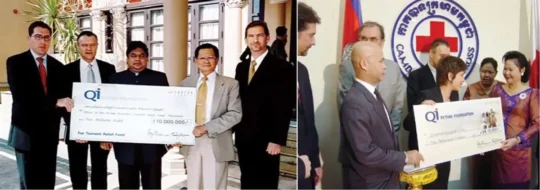 Unforgettable Defining Moments In Qnet History 11 QI group donation red cross