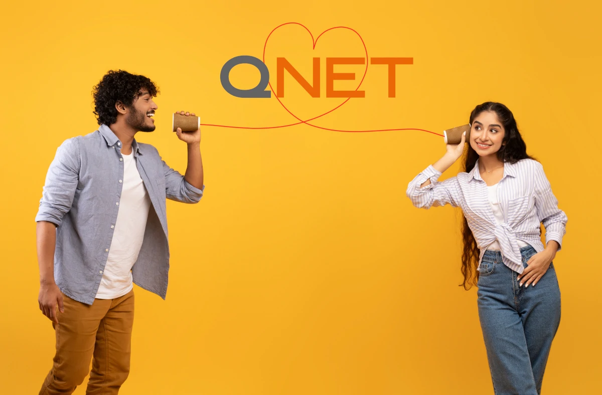 How Qnet'S Direct Selling Association (Dsa) And Industry Memberships Foster Trust 2 Youth direct selling industry entrepreneurs talking to each other with QNET is in a heart in the middle