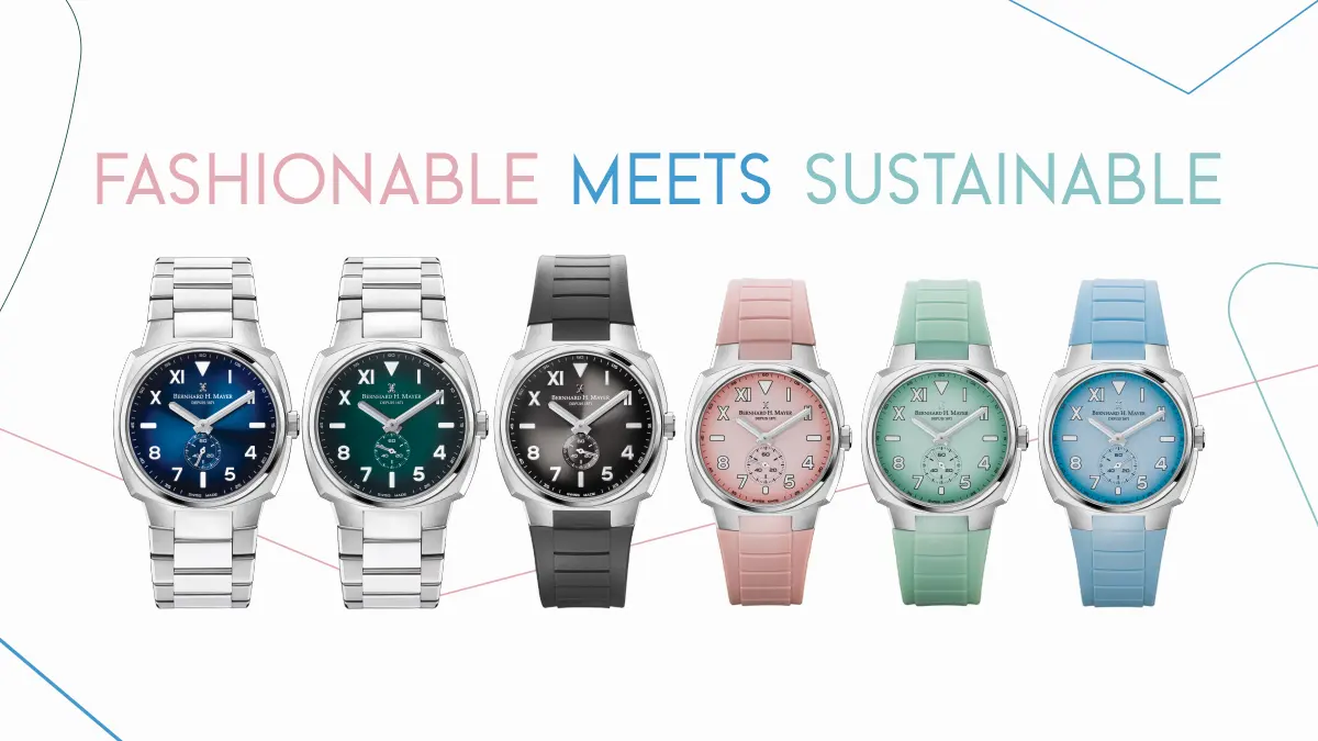 Join The Sustainable Style Revolution With The Award-Winning Bernhard H. Mayer Omni 4 QNET Bernhard H. Mayer OMNI Watch Collection Sustainability Green Legacy