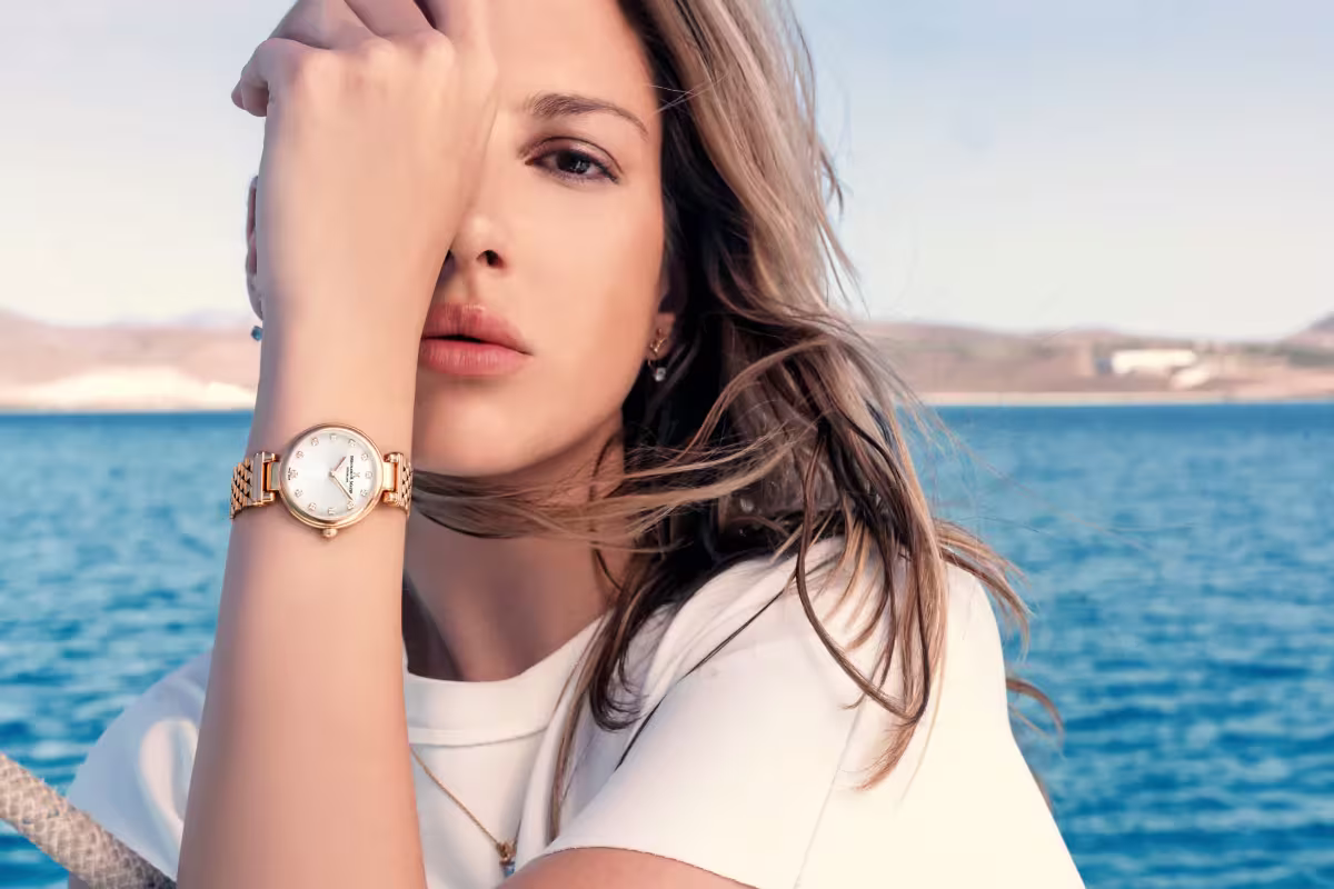 Gift Guide For Her: Special Gifts Every Woman Will Love 2 A women wearingBernhard H. Mayer® Watches, Lurve Diamond. One of the QNET gift idea for women to wear for special occasion.