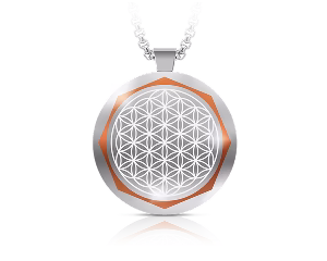 wellness metal orange pendant